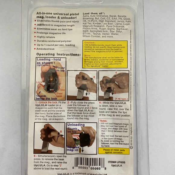 1 Black UpLULA Universal Pistol Magazine Loader & Unloader
(NWOT) - Picture 2 of 6